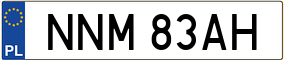 Trailer License Plate